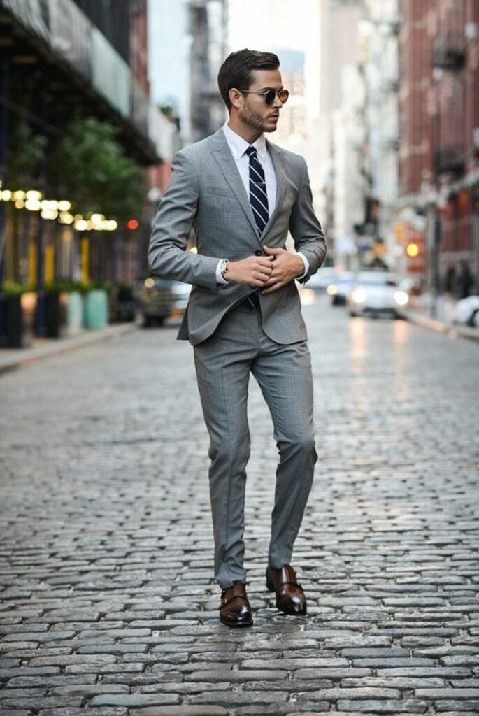 Professional men's business casual work outfit
